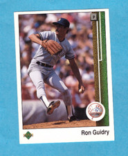 1989 Upper Deck Baseball Card #307 Ron Guidry Yankees
