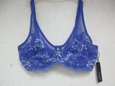 Montelle 9318 Grace Unlined High Apex Bra Aruba/White Size 34C New