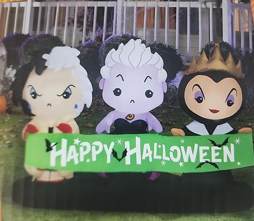 Halloween Disney 4 ft Cruella de Vil, Ursula and the Evil Queen Inflatable NIB - Picture 21 of 24