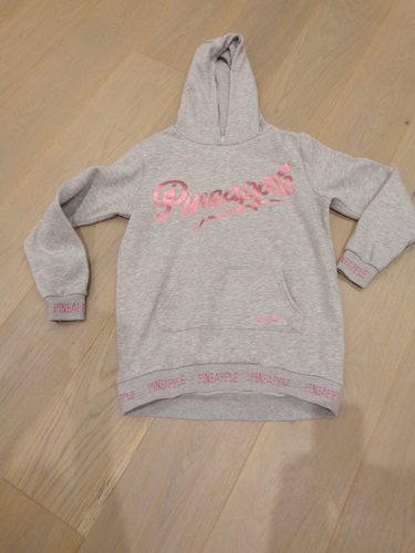 primark pineapple grey hooded top age 10-11 years - Picture 4 of 4