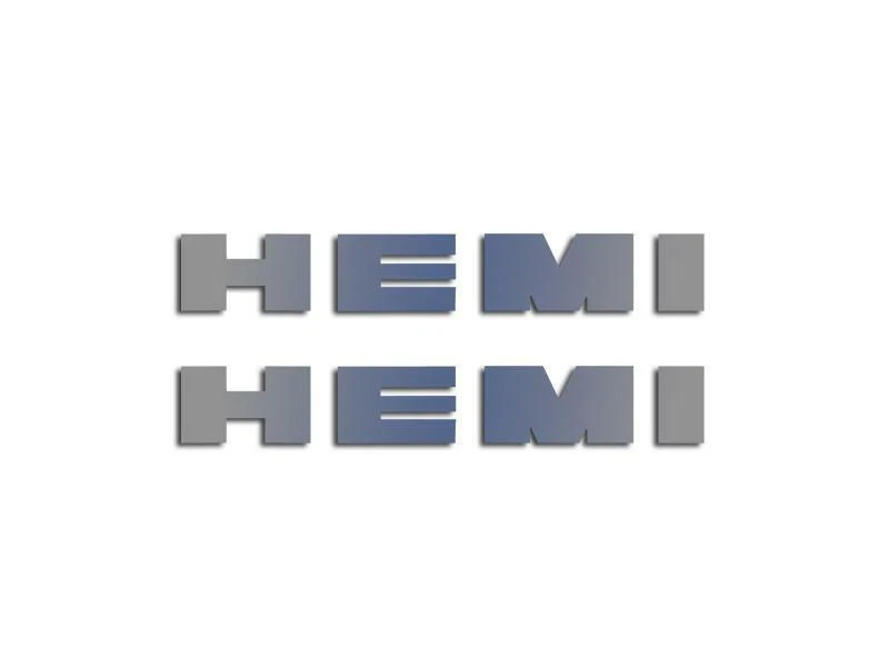 Polished Engine Shroud HEMI Letter Set for 2011-2018 Dodge Charger / Challenger - Image 2 of 3