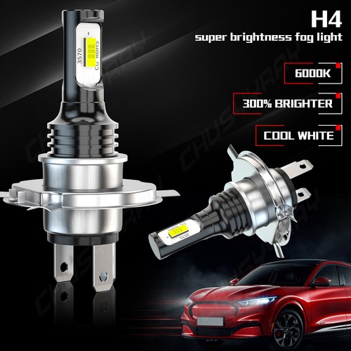 6000K For Kawasaki VN1500P Vulcan 1500 Mean Streak 2002-2003 LED Headlight Bulbs - Picture 4 of 10