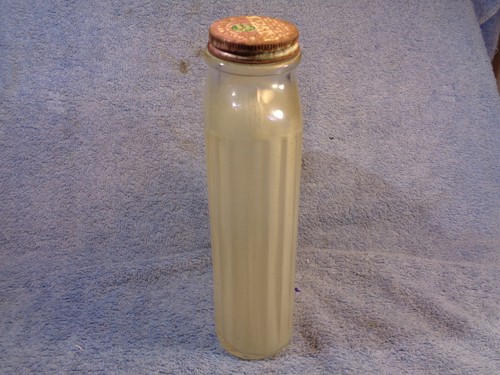 Vintage Glas Kühlschrank Kühlbox Wasserflasche grüne Flecken Traube 64 Oz. Getränkedeckel oben - Bild 6 von 20