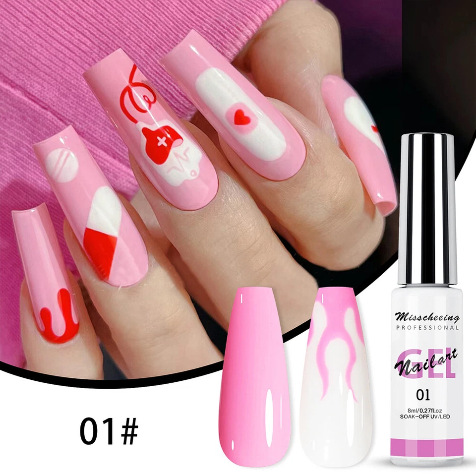 UV/LED Nagel Bemalen Varnishe Zeichnen Draht Nagel Spinne Politur Nail Art Li | - Bild 2 von 4