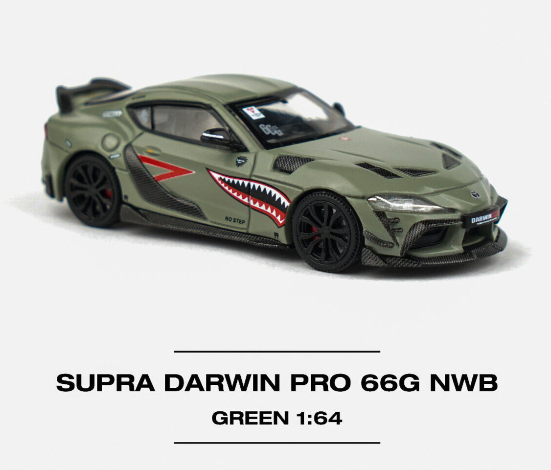 Гоночный автомобиль Toyota Supra Darwin Pro 66G NWB - зеленый в масштабе 164 PR640076 3390₽