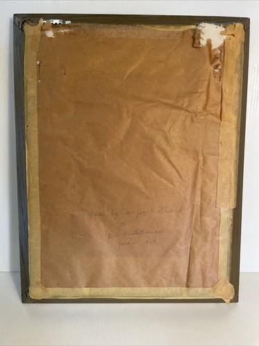 Cesto fiori donna punto croce completo vintage incorniciato 18,5"x14,5" - Foto 10 di 16