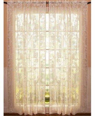 Vintage Lace Curtains Abbey Rose Swags Or Panels Country Lace