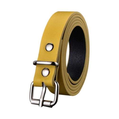 Children Leather Belt Trouser Dress Belts Pin Buckle Waistband Thin Waist Strap - Picture 14 of 20