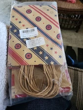 30 Pcs Patriotic Gift Bags with Handles Party Favor Bags with Tissue Paper