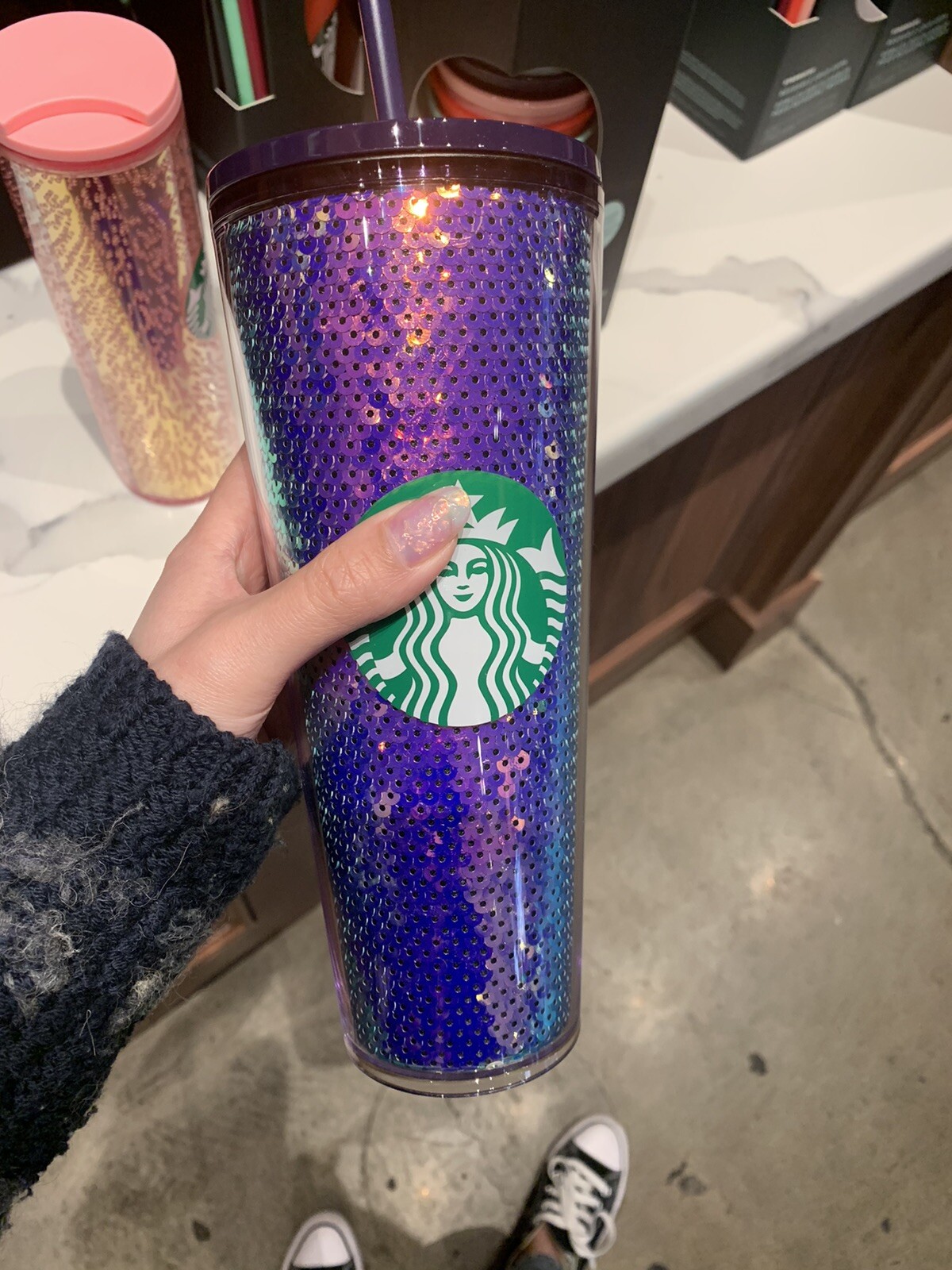 Starbucks 2020 Holiday Cold Cup Tumbler Venti Purple Dark