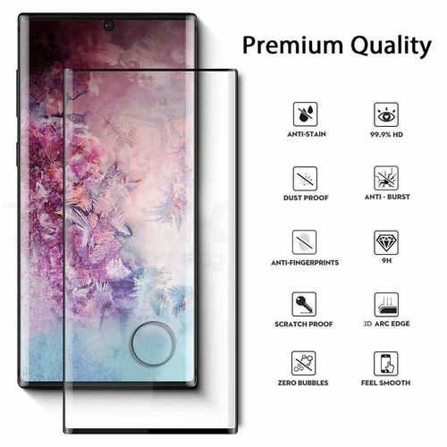 Protector de Pantalla de Vidrio Templado 3D CUBIERTA COMPLETA para Samsung Galaxy Note 10 Plus 5G - Imagen 5 de 13
