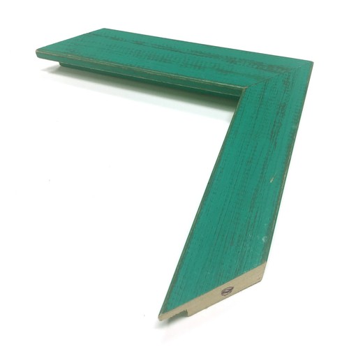 1 1/2" Country Rustic Readymade Wood Picture Frame (Teal) - Picture 2 of 8