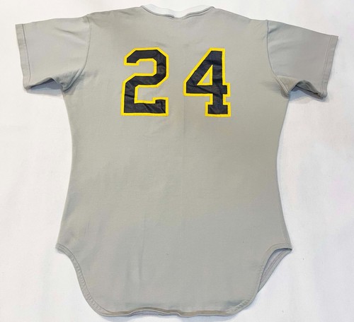 Vintage Rawlings Sanford #24 Baseball Pullover Jersey Sz 44 Gray USA Screened - Picture 5 of 8