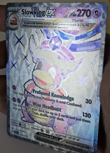 Juego de cartas coleccionables Pokémon Slowking ex Scarlet & Violet - Paldea Evolved 238/193 Holo Ultra casi nuevo - Imagen 9 de 14