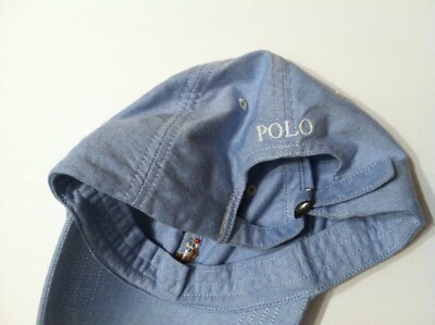 【関税&送料込】Polo Ralph Lauren Blue Cotton Baseball Cap POLO RALPH LAUREN MENS NEW SKY BLUE 100%COTTON HAT BASEBALL