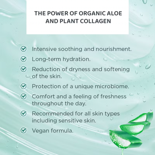Eveline Cosmetics Organic Aloe + Collagen Moisturizing and Soothing Face Cream - Picture 4 of 10