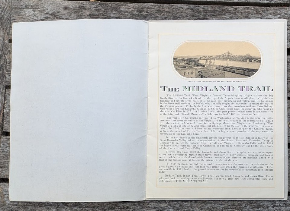 Midland Trail West Virginia "Switzerland of America" souvenir photo