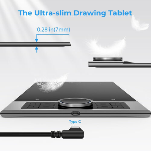 XP-Pen Deco Pro S kleine Grafik Zeichnung Tablet Board Akkufreier Stift Neigung 8192 - Bild 3 von 14