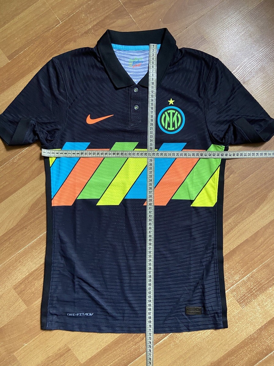 Nike Inter Milan シャツ 青/黒 ストライプ Inter Milan Nike Long Sleeve Jersey – Blue & Black Striped