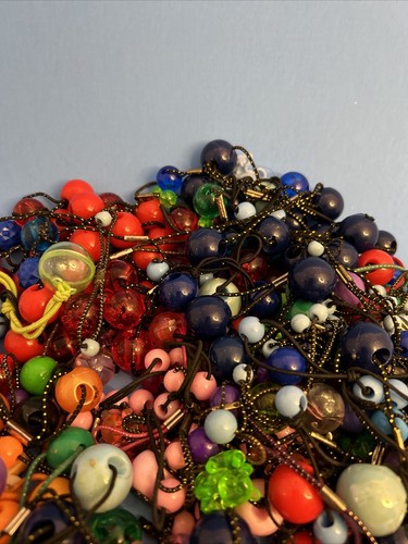 150+ Knocker Ball Ponytail Holder Beads Ties Mixed Colors And Sizes - Picture 4 of 4