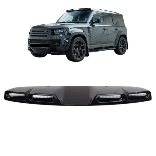 Light Bar 4 LED Gloss Black Roof Pod Fits New Defender L663 Fits 2020+ 90 110 - Picture 2 of 19