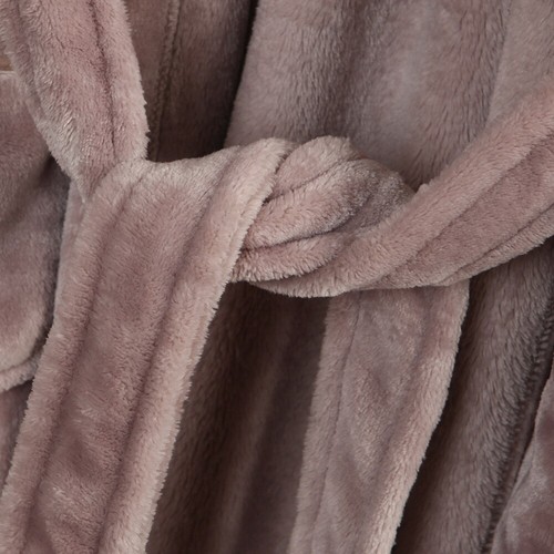 RH Women Fleece Hooded Bathrobe - Plush Long Robe Shawl Collar Spa Coat RH1591 - Picture 23 of 45
