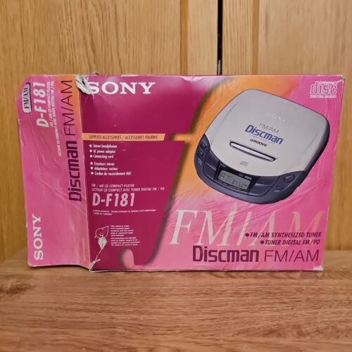 Sony Discman D-181 Portable Compact Disc Player Boxed Incomplete - Picture 2 of 14