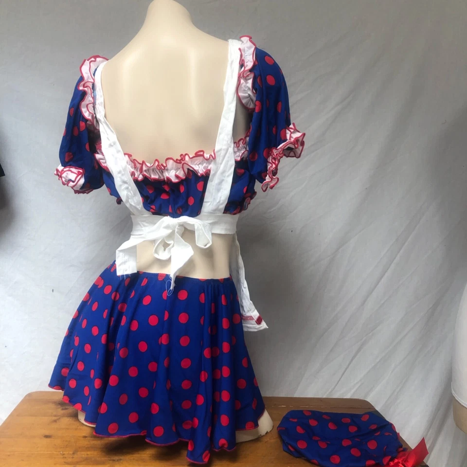 Disfraz Muñeca Trapo M Reino Unido 10 Oktoberfest Beergirl Polkadot Volantes Cosplay Halloween Foto 3 de 4