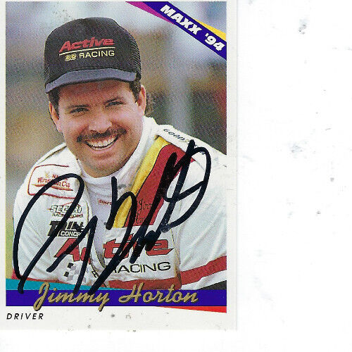 JIMMY HORTON SIGNED 1994 MAXX #32 - NASCAR - Picture 1 of 1
