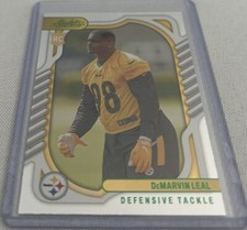 2022 Absolute Football DeMarvin Leal Pittsburgh Steelers Green Foil rookie #157