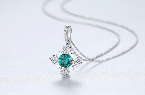 BENIAMINO Silberkette Anhänger 925er Sterling Silber Blaue Saphir Halskette OVP - Picture 1 of 8