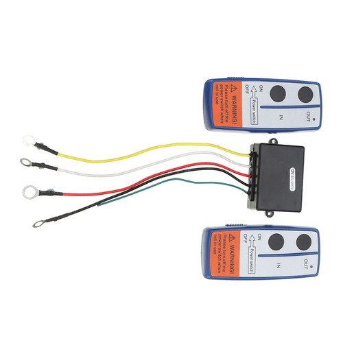 Wireless Winch Remote Control Kit 12V Receiver 100ft Twin Switch Handset System - Picture 3 of 8