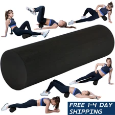▶High-Density Round Foam Roller - Exercise Massage Muscle Recovery, Size 13x3.75