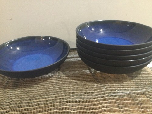 Gläser Keramik blau schwarz außen Pastaschale (n) 9" viele verfügbar - Bild 2 von 12