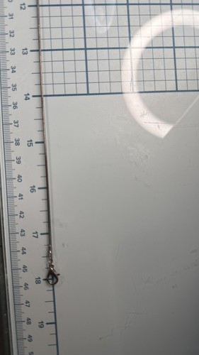 Cross Loop Rhinestones Black Silver Tone 18” - Picture 10 of 10