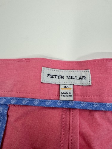 NWT Peter Millar Shackleford Hybrid Golf Swim Shorts Solid Pink Men’s Size 36 - Picture 6 of 9