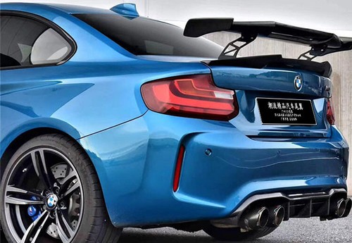 GT Style Adjustable Bracket Spoiler Wing for BMW M2 M3 M4 M5 M6 Unpainted ABS - Picture 2 of 6