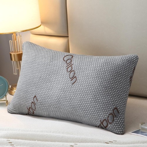 Almohadas a rayas egipcias de lujo rellenas de fibra hueca suave de calidad de hotel - paquete de 2,3 - Imagen 22 de 25