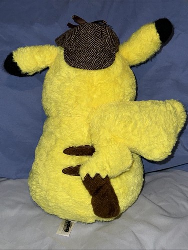 Pokemon Plush Detective Pikachu Stuffed Animal 2019 Legendary Warner Bros 11"  - Picture 4 of 5