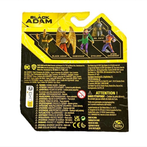 DC Comics Black Adam 1st Edition 4” Action Figure Cyclone Spin Master NIB - Picture 3 of 3