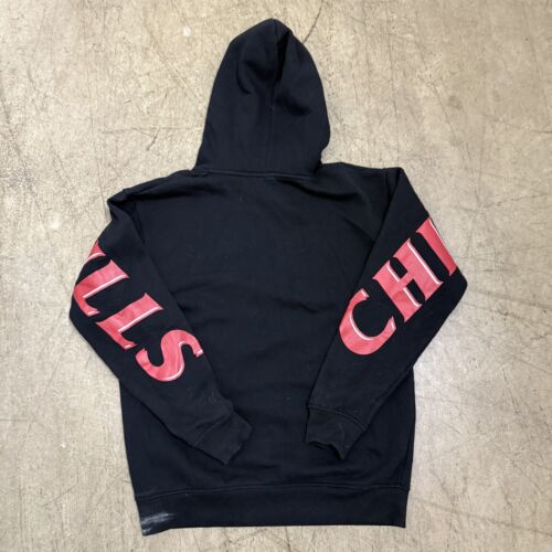 Chicago Bulls Logo Full Sleeve Print NBA Medium Black Hoodie Unk Sweatshirt - Picture 2 of 9