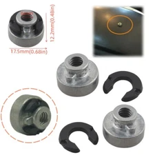 Fender Seat Nut 2Kits Silver For 1986-2022 Harley Davidson With 1/4-20 treads