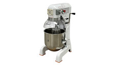 30 Qt Gear Driven Commercial Planetary Mixer With Accessories, White