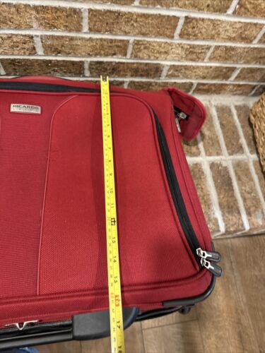 Ricardo Beverly Hills Elite 24" Garment Luggage Azalea Red Suitcase - Picture 8 of 17