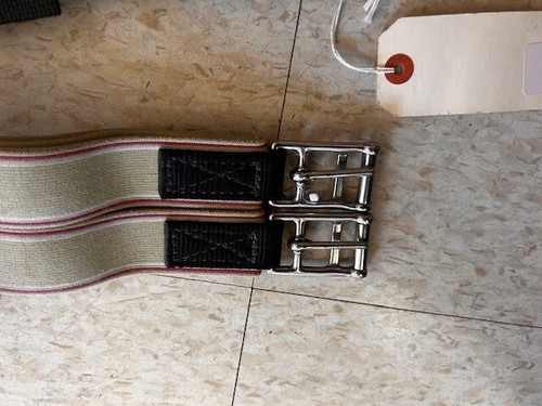 GURT * SCHWARZ Nylon englisch mit abnehmbarem Neoprenfutter * elastische Enden sehr guter Zustand * 52" - Bild 3 von 7