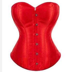 New Corset Top Bustier Overbust Women Sexy Satin Lingerie Corselet Plus Size