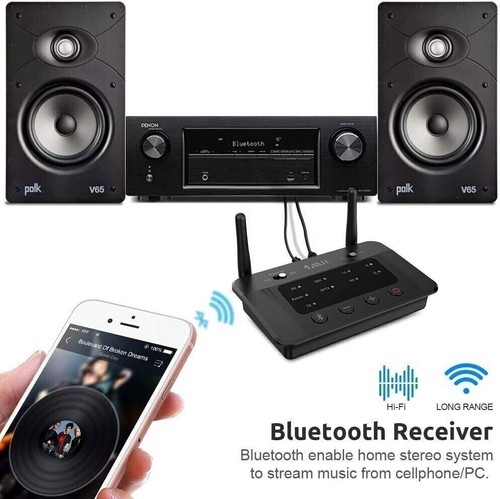 Bluetooth Transmitter Receiver for Home Stereo TV Audio Adapter RCA AUX 3.5mm - Picture 4 of 12