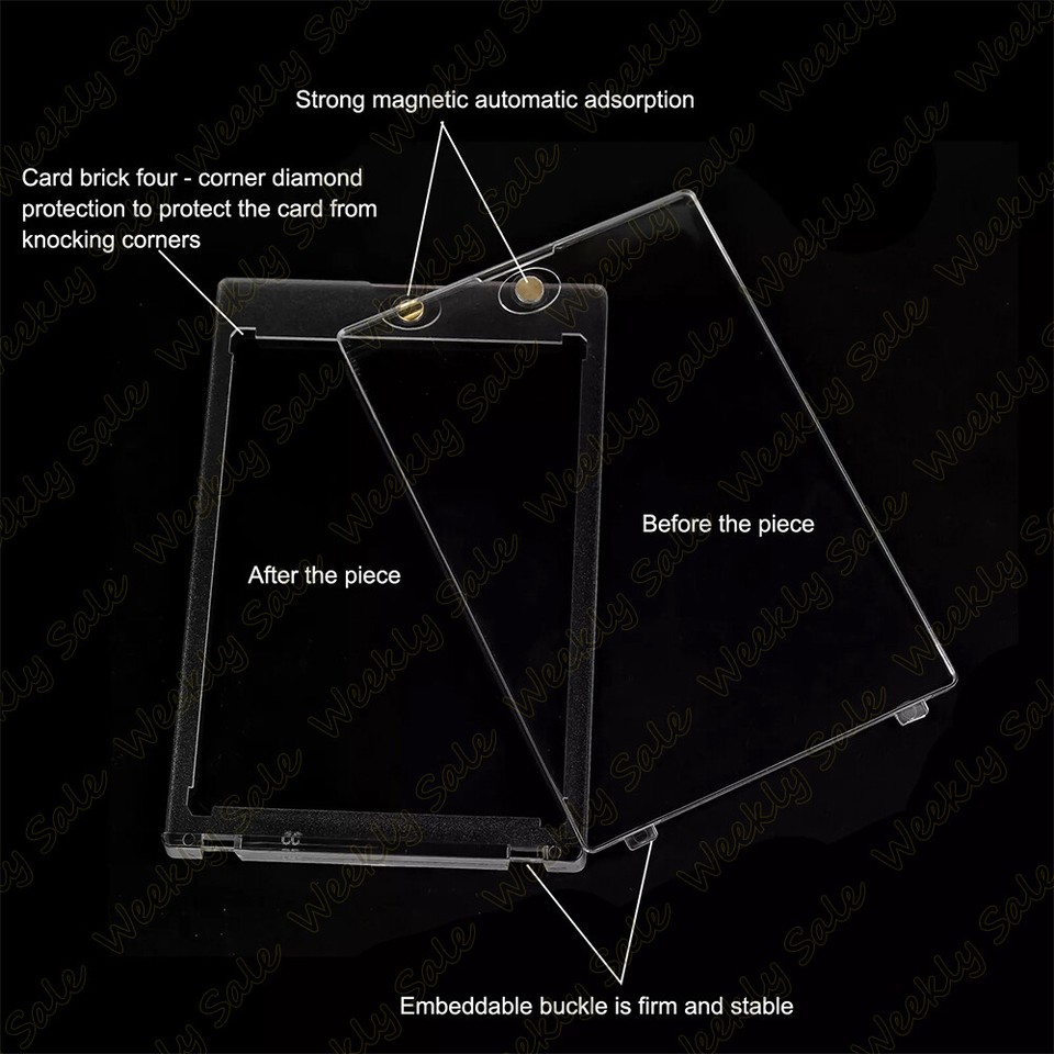 Clear Trading Sports Card Holders One Touch Hard Protectors