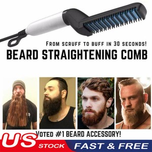 Multifunctional Hair Straightener For Men Comb Curling Electric