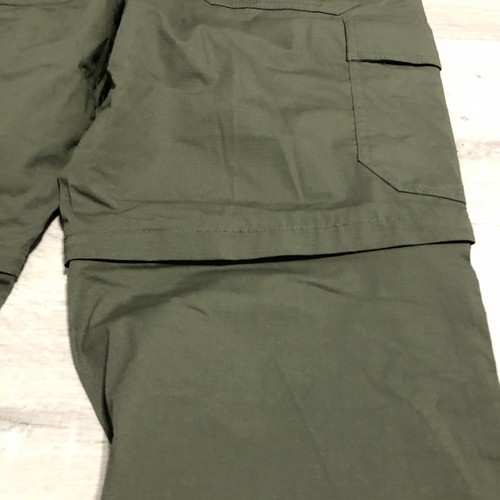 Prana Double Peak Convertible Pant 32x30 Relaxed Fit Tapered Leg Cargo Green - Picture 6 of 8